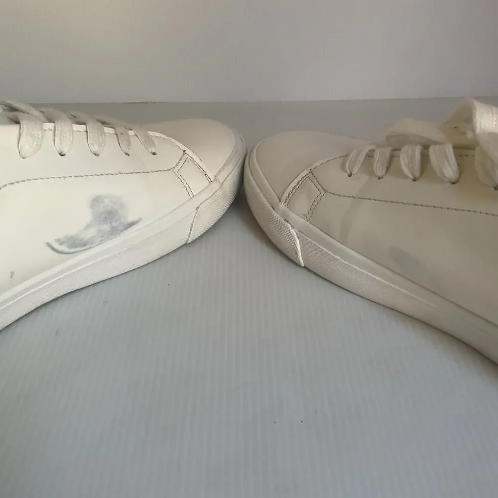 Nautica White Casual Sneakers Men Size 10.5 Lace Up Low Top Shoes